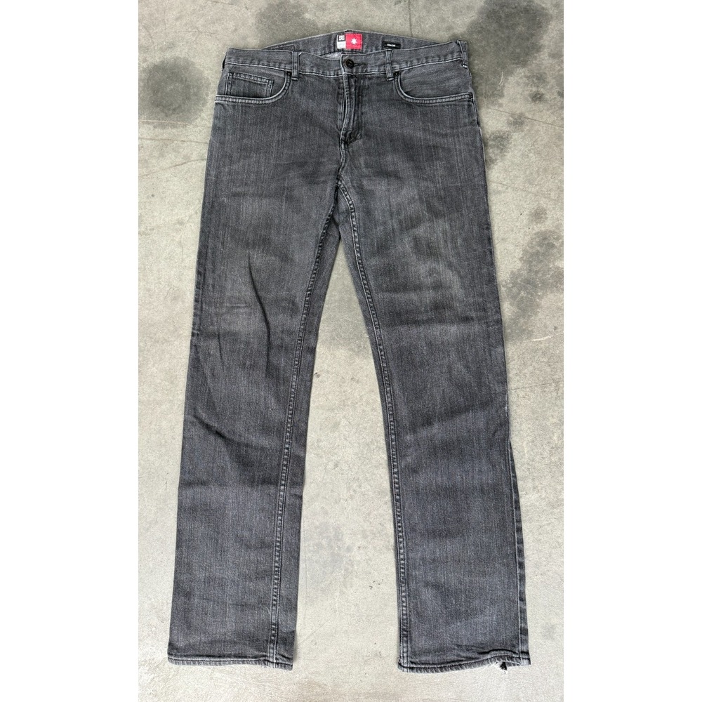 VTG Mens Sz 32x32 DC Jeans Denim Straight Pants Gray